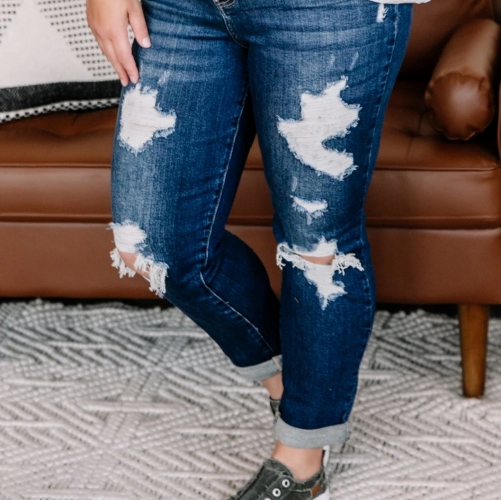 Judy Blues Katie High Waisted Boyfriend Jeans